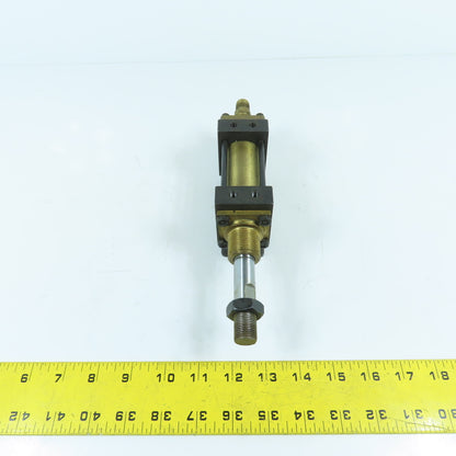 Schrader B80112402 Double Acting Air Cylinder 1.38" Stroke 5/8" Rod 1.25" Bore
