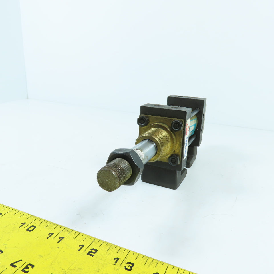 Schrader B80112402 Double Acting Air Cylinder 1.38" Stroke 5/8" Rod 1.25" Bore