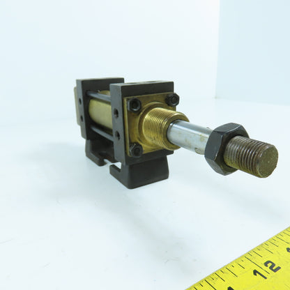 Schrader B80112402 Double Acting Air Cylinder 1.38" Stroke 5/8" Rod 1.25" Bore