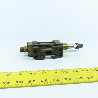 Schrader B80112402 Double Acting Air Cylinder 1.38" Stroke 5/8" Rod 1.25" Bore