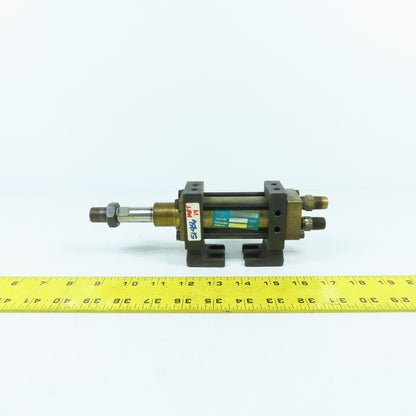Schrader B80112402 Double Acting Air Cylinder 1.38" Stroke 5/8" Rod 1.25" Bore