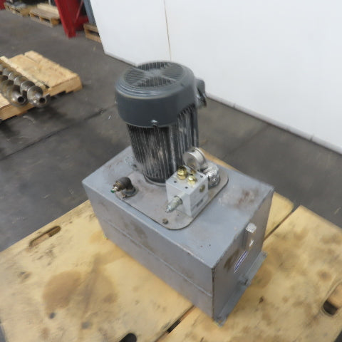 Holdex 15 gallon Hydraulic Power Unit 3Ph 190/380V W/ Holdex 6W635 Pump
