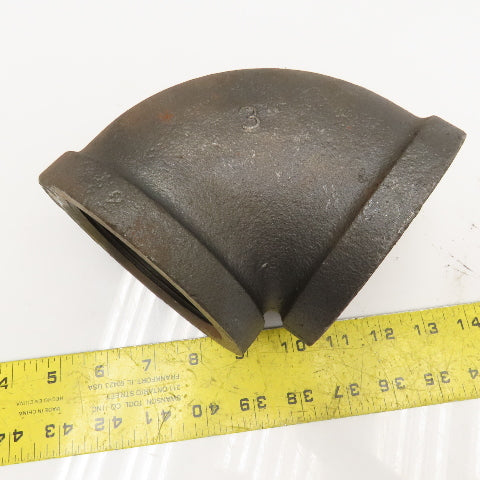 Ward 3" NPT Malleable Iron Pipe Fitting Elbow 90° USA