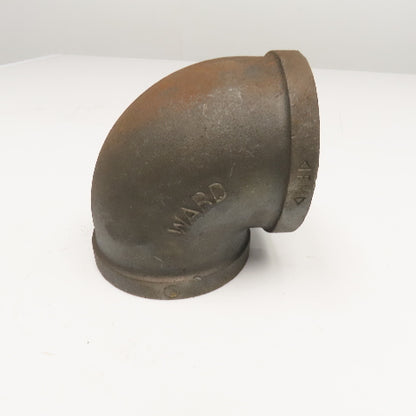 Ward 3" NPT Malleable Iron Pipe Fitting Elbow 90° USA