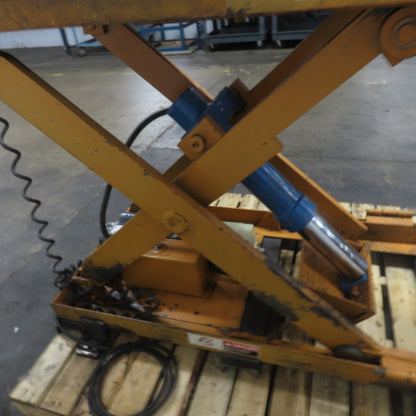 Roll Lift 1 Ton 2000LBS Cap. Scissor Lift Table 48"L x 24"W 1Ph 115V 13-49" H