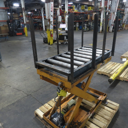 Roll Lift 1 Ton 2000LBS Cap. Scissor Lift Table 48"L x 24"W 1Ph 115V 13-49" H
