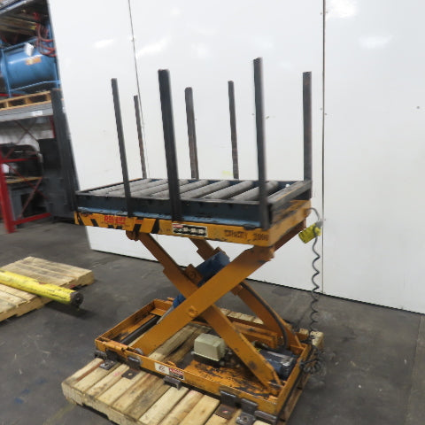 Roll Lift 1 Ton 2000LBS Cap. Scissor Lift Table 48"L x 24"W 1Ph 115V 13-49" H