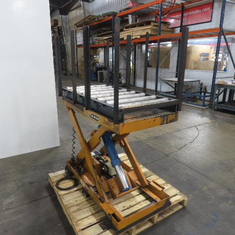 Roll Lift 1 Ton 2000LBS Cap. Scissor Lift Table 48"L x 24"W 1Ph 115V 13-49" H