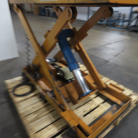 Roll Lift 1 Ton 2000LBS Cap. Scissor Lift Table 48"L x 24"W 1Ph 115V 13-49" H