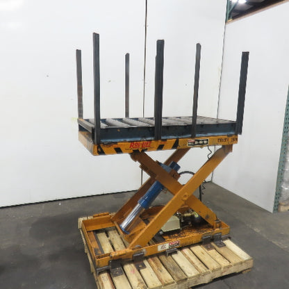 Roll Lift 1 Ton 2000LBS Cap. Scissor Lift Table 48"L x 24"W 1Ph 115V 13-49" H