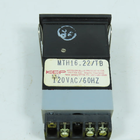 KEP Kessler-Ellis MTH16.22/TB 6-Digit Multi-Resolution Elapsed Timer 120VAC 60HZ