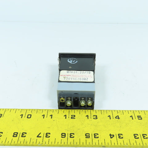 KEP Kessler-Ellis MTH16.22/TB 6-Digit Multi-Resolution Elapsed Timer 120VAC 60HZ