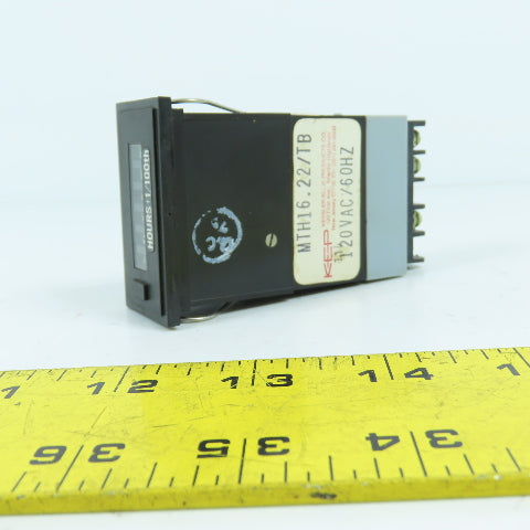 KEP Kessler-Ellis MTH16.22/TB 6-Digit Multi-Resolution Elapsed Timer 120VAC 60HZ