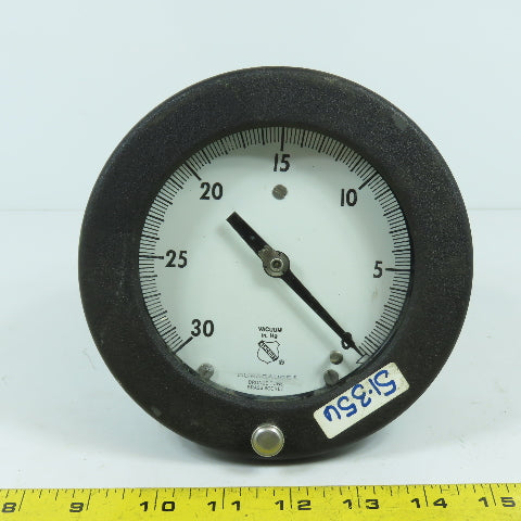 Duragauge 4-1/4" Vacuum in. Hg Pressure Gauge 30-0