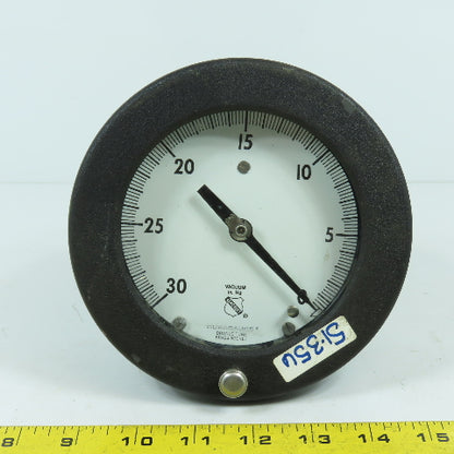 Duragauge 4-1/4" Vacuum in. Hg Pressure Gauge 30-0