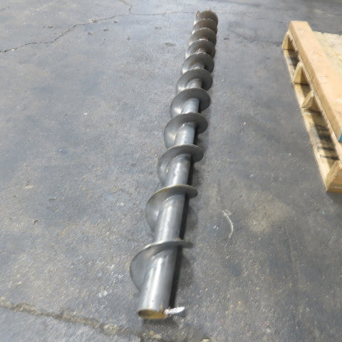 5-1/2" to 5" Diameter Steel Steel Conveyor Auger Screw 71"Screw 76-1/2" OAL