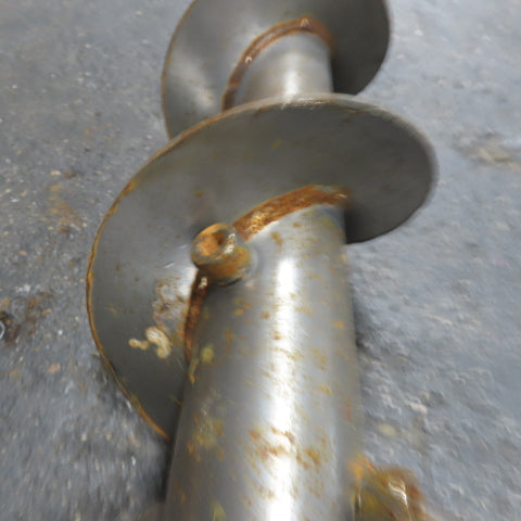 5-1/2" to 5" Diameter Steel Steel Conveyor Auger Screw 71"Screw 76-1/2" OAL