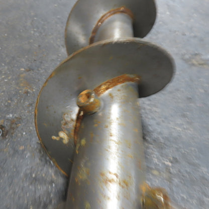 5-1/2" to 5" Diameter Steel Steel Conveyor Auger Screw 71"Screw 76-1/2" OAL