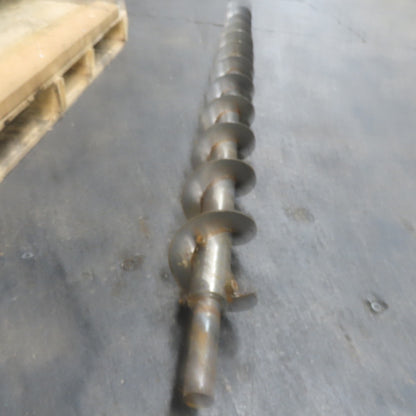 5-1/2" to 5" Diameter Steel Steel Conveyor Auger Screw 71"Screw 76-1/2" OAL