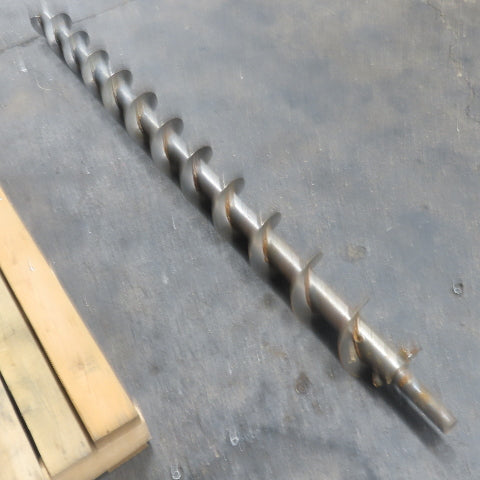 5-1/2" to 5" Diameter Steel Steel Conveyor Auger Screw 71"Screw 76-1/2" OAL