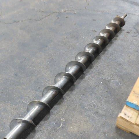 5-1/2" to 5" Diameter Steel Steel Conveyor Auger Screw 71"Screw 76-1/2" OAL