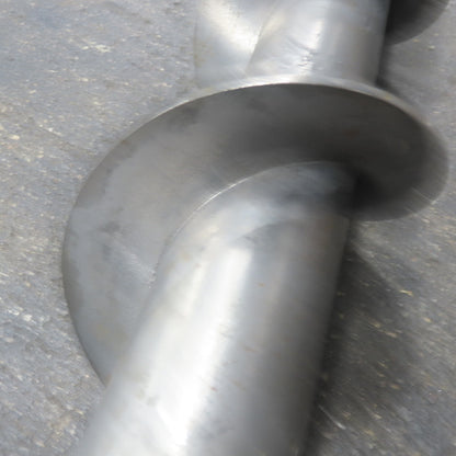 5-1/2" to 5" Diameter Steel Steel Conveyor Auger Screw 71"Screw 76-1/2" OAL