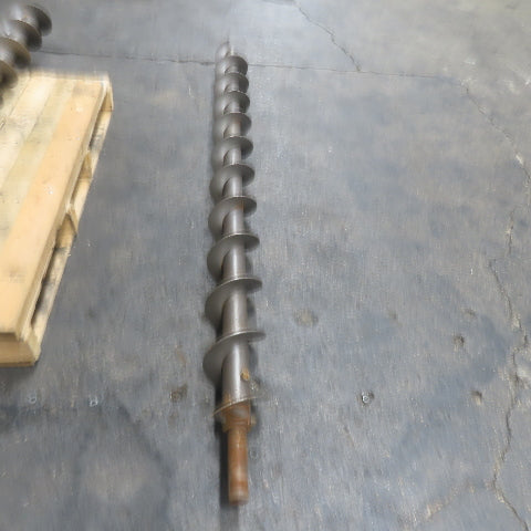 5-7/8" Diameter Steel Steel Conveyor Auger Screw 68"Screw 73-1/4" OAL