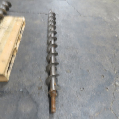 5-7/8" Diameter Steel Steel Conveyor Auger Screw 68"Screw 73-1/4" OAL