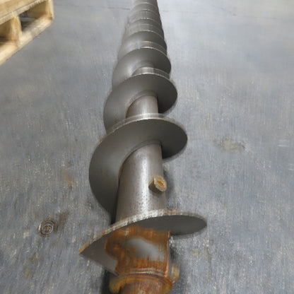 5-7/8" Diameter Steel Steel Conveyor Auger Screw 68"Screw 73-1/4" OAL