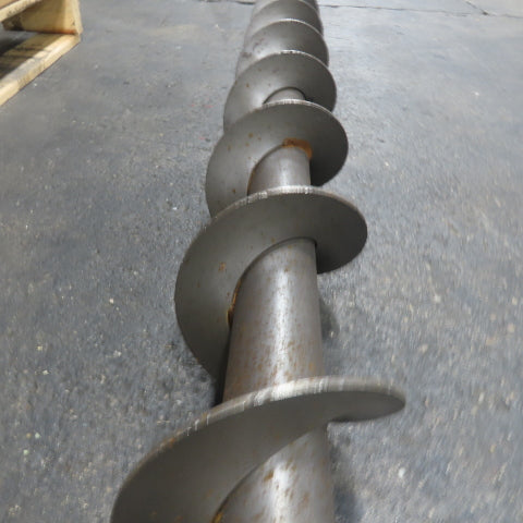 5-7/8" Diameter Steel Steel Conveyor Auger Screw 68"Screw 73-1/4" OAL