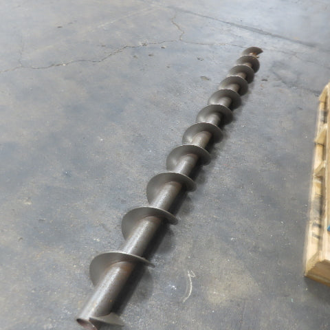 5-7/8" Diameter Steel Steel Conveyor Auger Screw 68"Screw 73-1/4" OAL