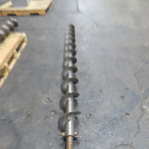 5-3/4" Diameter Steel Steel Conveyor Auger Screw 69-1/8"Screw 74-1/2" OAL