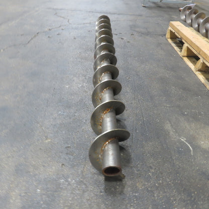 5-3/4" Diameter Steel Steel Conveyor Auger Screw 69-1/8"Screw 74-1/2" OAL