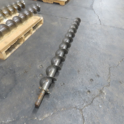 5-3/4" Diameter Steel Steel Conveyor Auger Screw 69-1/8"Screw 74-1/2" OAL