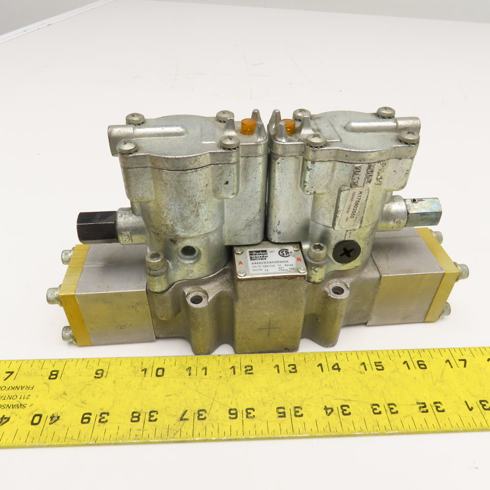Parker A443VXXAH05300A 5/3 Position Closed Center Directional Valve 120/110V