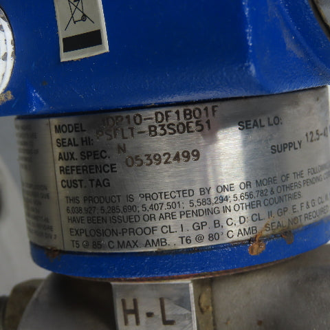 Foxboro IDP10-DF1B01F 12.5-42VDC Differential Pressure Transmitter 7-1/2" Flange