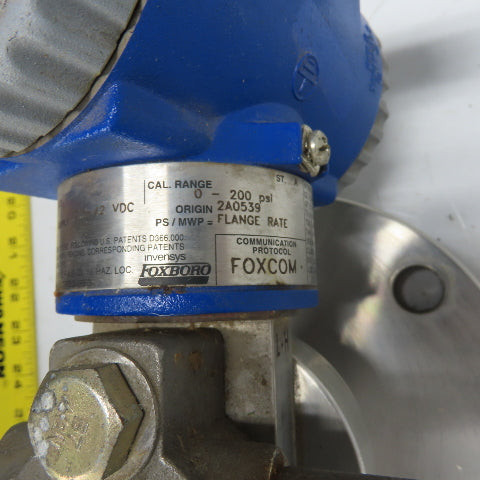 Foxboro IDP10-DF1B01F 12.5-42VDC Differential Pressure Transmitter 7-1/2" Flange