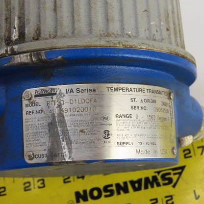 Foxboro RTT20-D1LDQFA I/A Series Temperature Transmitter 0-1562°F 17" Probe