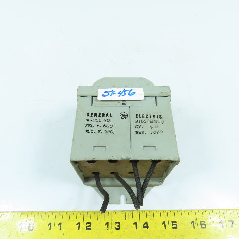 General Electric 9T51Y2204 .010kVA Transformer Pri 600V Sec 120V CY. 40