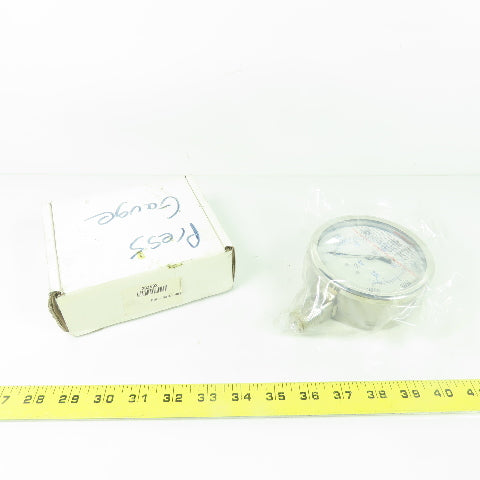 Pic Gauges PRO-301L-402P 0-3000PSI Pressure Guage 30ZV92 1/2" NPT