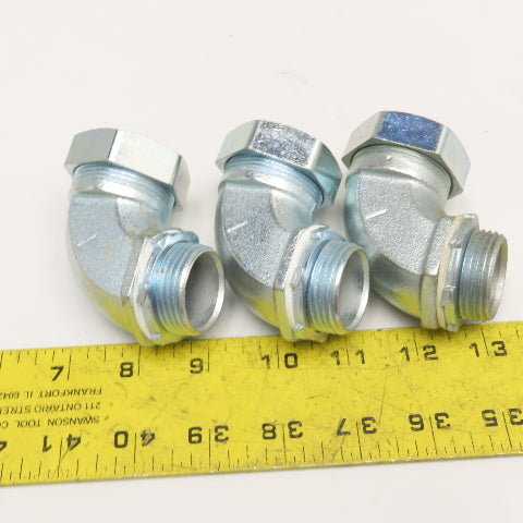 Raco 1" Flexible Metal Liquid Tight Conduit Elbow 90° Lot Of 3