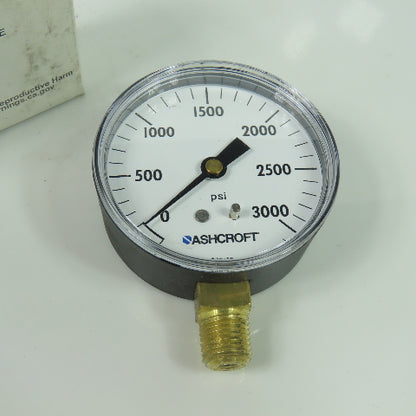 Ashcroft 25W1005PH 02L 0-3000PSI 2-1/2" Pressure Guage 1/4" NPT Lot Of 3