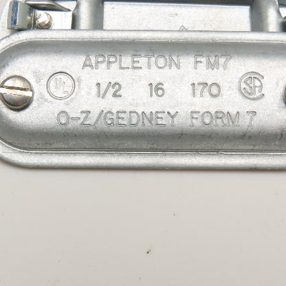Appleton APP170 FM7 Form 7 Conduit Body Cover Lot Of 2
