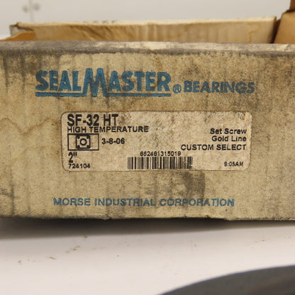 SealMaster SF-32 HT 4-Bolt Flange Mount Ball Bearing Unit High Temp 2" Bore