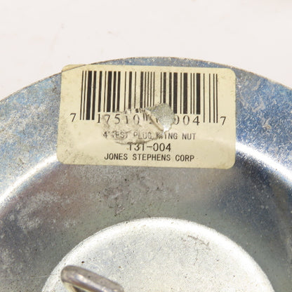 Jones Stephens Corp T31-004 4" Test Plug W/ Wing Nut Lot Of 4