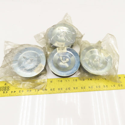 Jones Stephens Corp T31-004 4" Test Plug W/ Wing Nut Lot Of 4