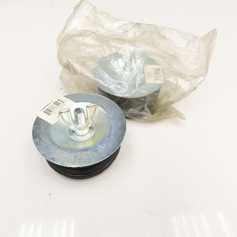 Jones Stephens Corp T31-003 3" Test Plug W/ Wing Nut Lot Of 2