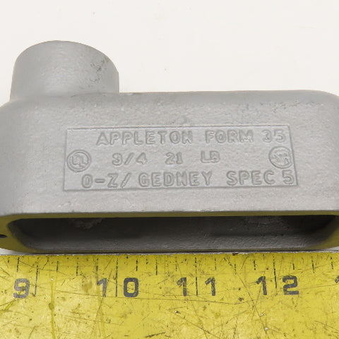Appleton Form 35 3/4" Cast Iron Conduit Body LB