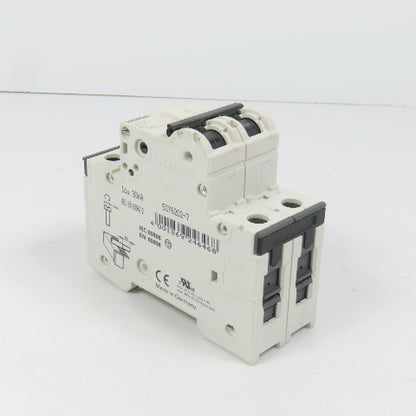 Siemens 5SY61 C2 MCB 2-Pole C2 2A 400V Circuit Breaker
