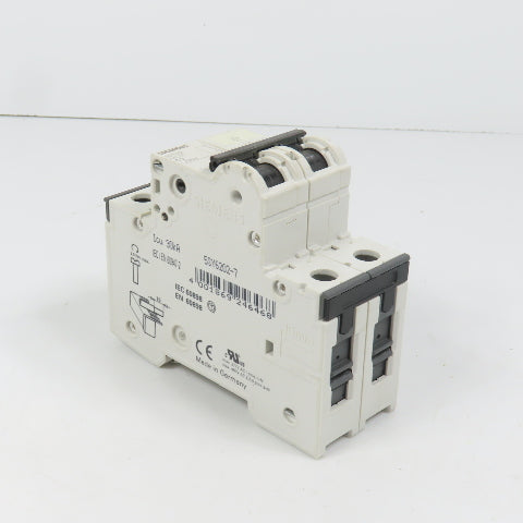 Siemens 5SY61 C2 MCB 2-Pole C2 2A 400V Circuit Breaker
